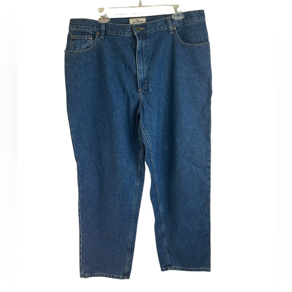 L.L. Bean Medium Wash Original Fit Traditional Denim Blue Jeans Womens 20P NWT - Picture 4 of 13